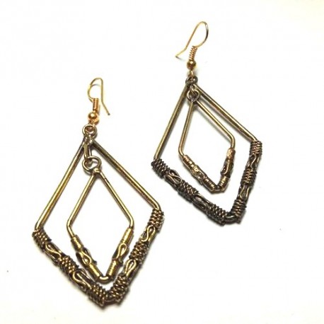 Boucles oreilles Indiennes Dorées