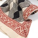 Foulard Indien blockprint graphique