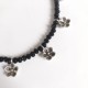 Chaine de cheville Perles et Métal argenté indienne