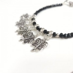 Chaîne de cheville perles indiennes