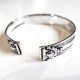 Bracelet Homme Aum Nama Shiva argenté