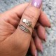 Bague Fantaisie Indienne plume ananas