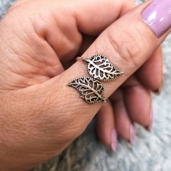 Bague Fantaisie Indienne Feuille