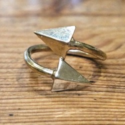 Bague Flèche Métal Doré inde