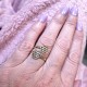 Bague Fleur Métal Doré inde