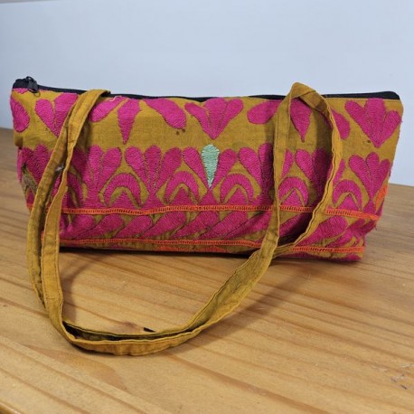 Sac à main brodé tissus indien