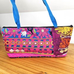 Sac indien artisanat de soirée brodé