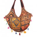 Sac à main indien en patchwork ancien Raj