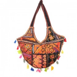 Sac à main indien en patchwork pièce unique