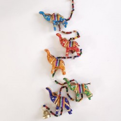 Guirlande décorative éléphants fait main