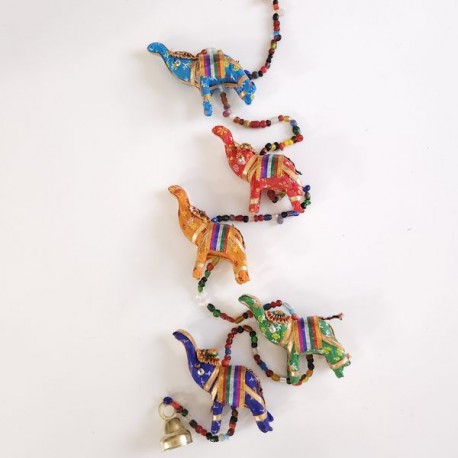 Guirlande décorative éléphants fait main