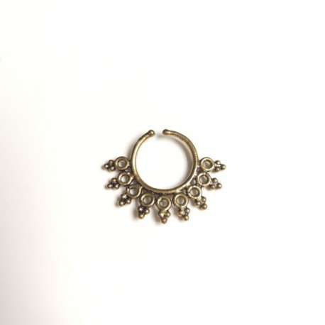 Faux piercing Septum Doré Indien