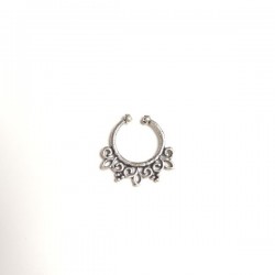 Septum Faux piercing Indien argenté
