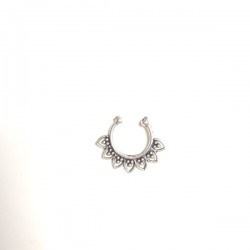 Piercing nez faux septum Indien argenté