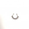 Piercing nez faux septum Indien argenté