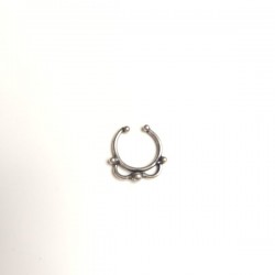 Piercing nez faux septum Indien argenté
