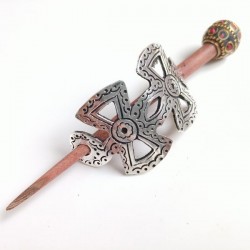 Broche à chignon - Barrette cheveux croix