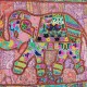 Tenture murale Patchwork Elephant