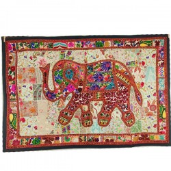 Patchwork Indien Elephant 150x103cm