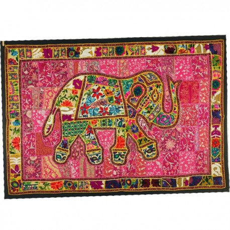 Tenture Patchwork Elephant 150x103cm