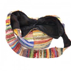 Grand Sac Bandoulière Indien en Coton Recyclé