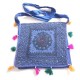 Sac indien Coton brodé à rabat & Bandouliére