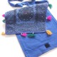 Sac indien Coton brodé à rabat & Bandouliére