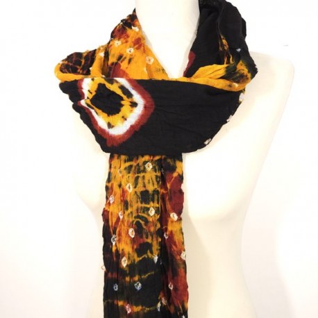 Echarpe Tie and Dye du Rajasthan