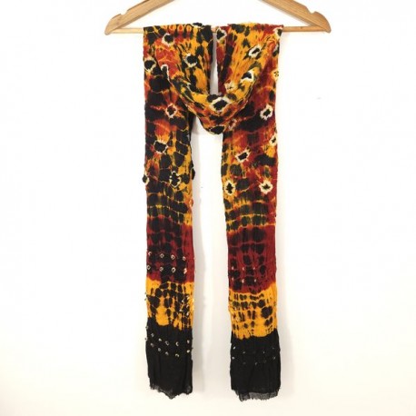 Echarpe Tie and Dye Artisanat Inde