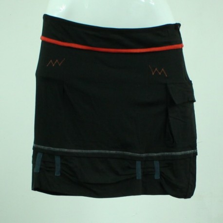 Jupe Courte Noire Coton Taille L