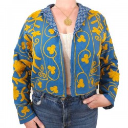 Veste d'été brodée femme tissus Indien