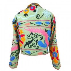 Veste d'été brodée femme 100% Coton