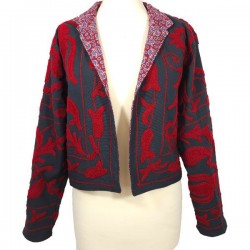 Veste d'été brodée femme 100% Coton indien