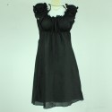 Petite Robe d'été Coton Noire Taille S
