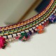 Miroir indien double face 25 cm perles