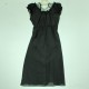 Petite Robe d'été Coton Noire Taille S