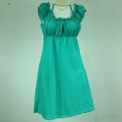 Robe en Coton vert Indien Taille S