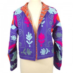 Veste d'été brodée en Coton indien femme