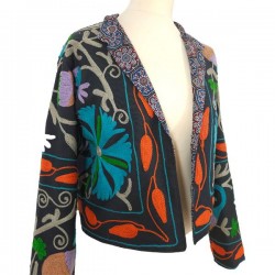 Veste d'été brodée en Coton indien femme