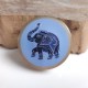 Boite indienne en cuivre Elephant
