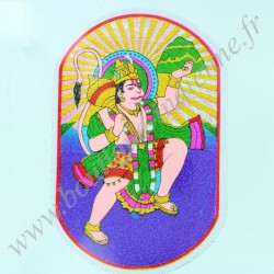 Grand Autocollant Indien Hanuman