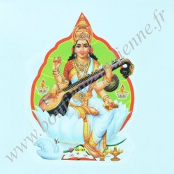 Autocollant Indien Saraswati