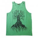 Débardeur Vert Homme Coton