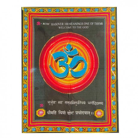 Tenture Aum Sequin Indienne