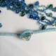 Collier Perles de verre Bleu Turquoise