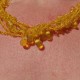 Collier Perles de verre Jaune