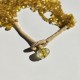 Collier Perles de verre Jaune