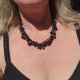 Collier Perles de verre noire