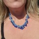 Collier Perles de verre Bleu Lagon