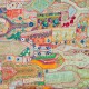 Grande Tapisserie Patchwork Ethnique Indien 205 x 250 cm